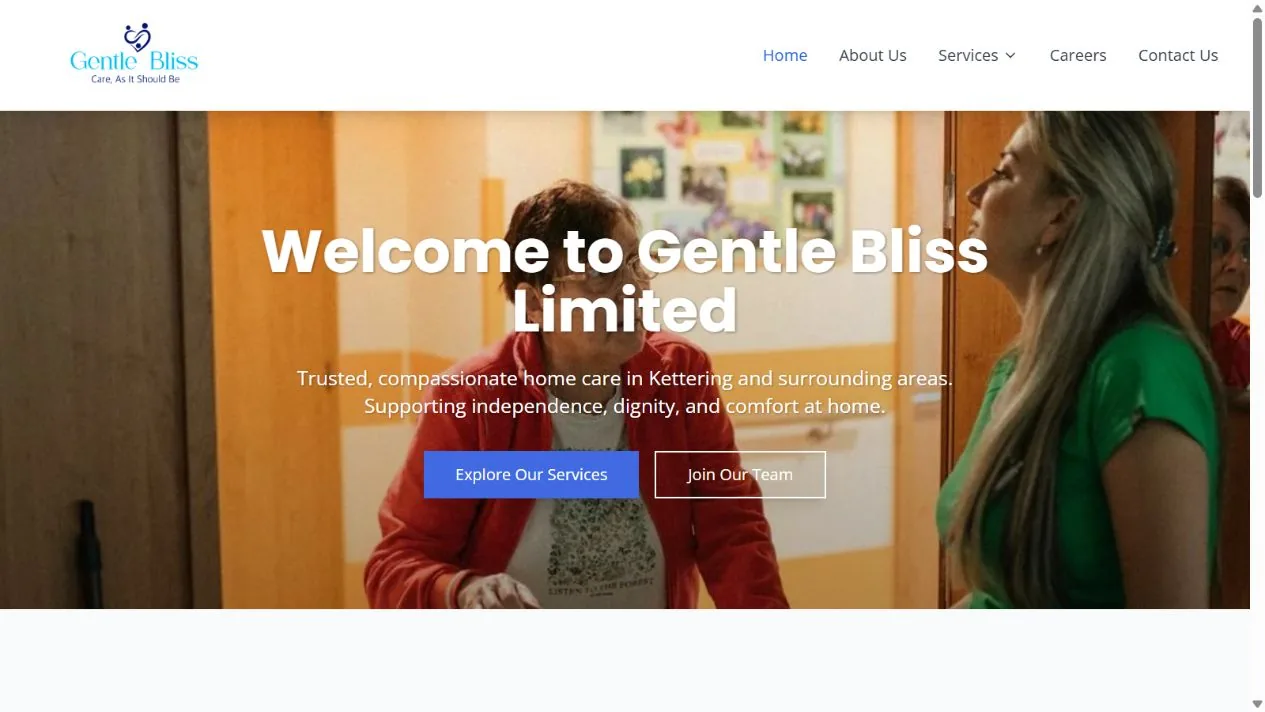 Gentle Bliss desktop interface