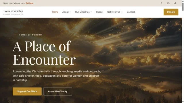 House of Worship interface